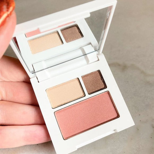 Clinique Color Surge Eye Shadow duo with Blushing Blush Powder - Cosmetiques de beaute’