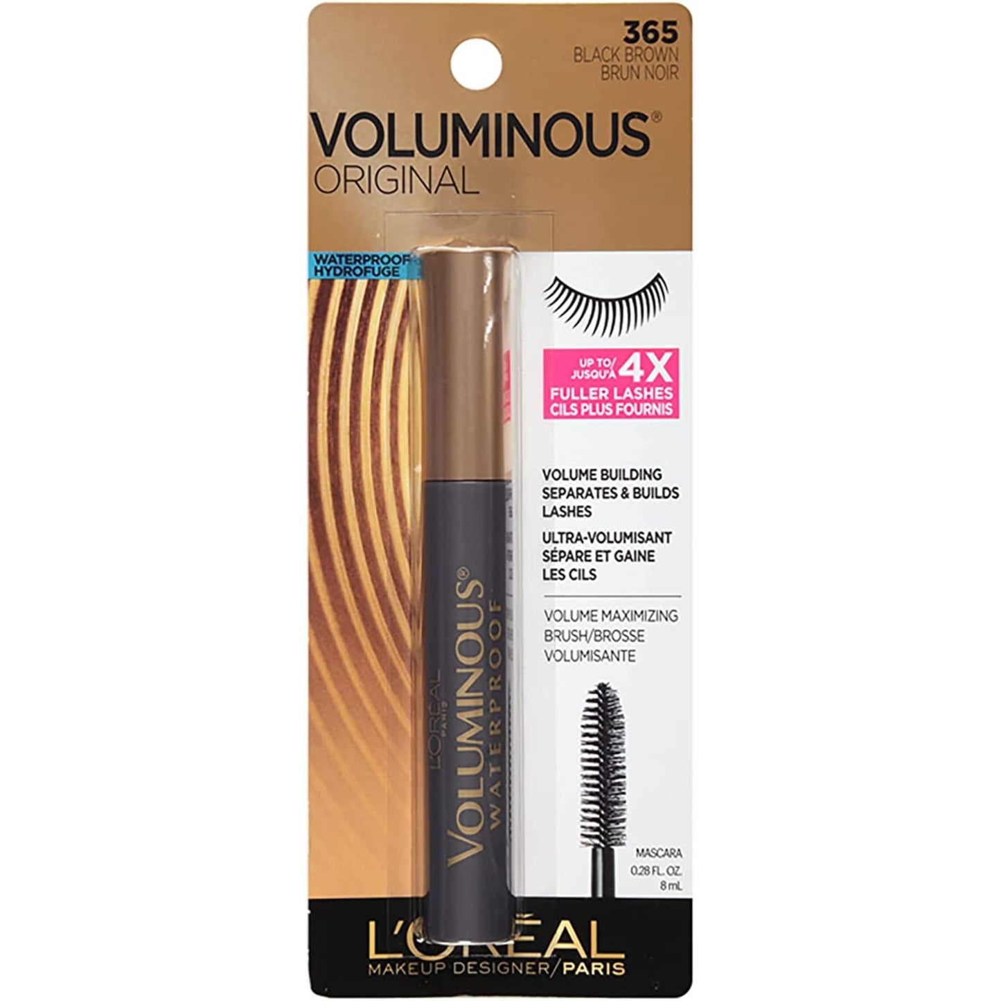 L'Oréal Mascara Voluminous Original - Black Brown Shade 365 - Cosmetiques de beaute’